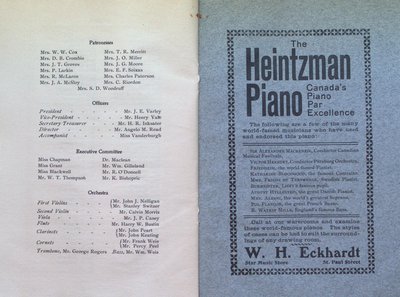 Teresa Vanderburgh's Musical Scrapbook #2 - Program for the Cantata &quot;David's Lament&quot;