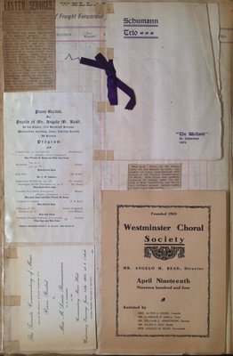 Teresa Vanderburgh's Musical Scrapbook #2 - Musical Programs