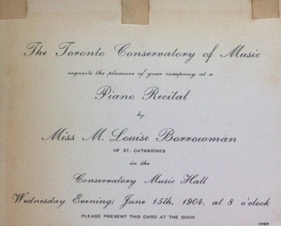 Teresa Vanderburgh's Musical Scrapbook #2 - Piano Recital by Miss M. Louise Barrowman