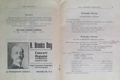 Teresa Vanderburgh's Musical Scrapbook #2 - Program for the Sixteenth Annual Meeting of the New York State Music Teachers' Association