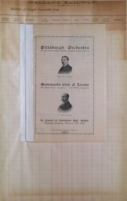 Teresa Vanderburgh's Musical Scrapbook #2 - Program for a Concert Given by The Pittsburgh Orchestra & The Mendelssohn Choir Concert