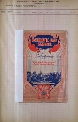 Teresa Vanderburgh's Musical Scrapbook #2 - Patriotic Day Service Program