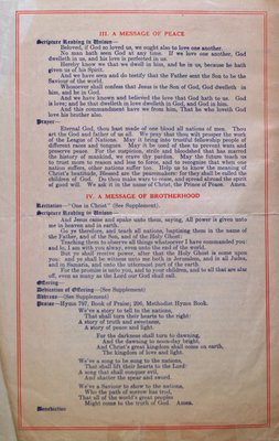 Teresa Vanderburgh's Musical Scrapbook #2 - Patriotic Day Service Program