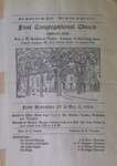 Teresa Vanderburgh's Musical Scrapbook #2 - First Congregational Church Bulletin