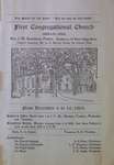 Teresa Vanderburgh's Musical Scrapbook #2 - First Congregational Church Bulletin