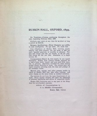 Teresa Vanderburgh's Musical Scrapbook #2 - The Opening of Ruskin Hall, Oxford, England