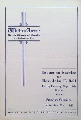 Induction Service for Reverend John E. Bell