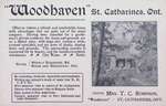 An Advertisement for the Boarding House "Woodhaven"