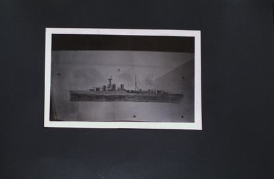 A Photograph of a Drawing of a Ship