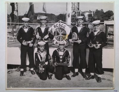 R.C.S.C.C. &quot;Renown&quot; Cadets with Trophies