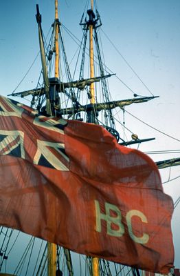 The Flag of the replica ship, &quot;Nonsuch&quot;