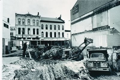 Demolition of A Building at the Corner of Queen and St. Paul Streets