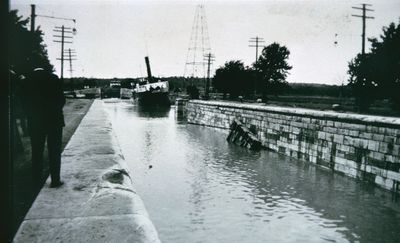 A Lock Gate Torn Out