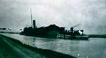 A Ship Cut in Half in the Welland Canal