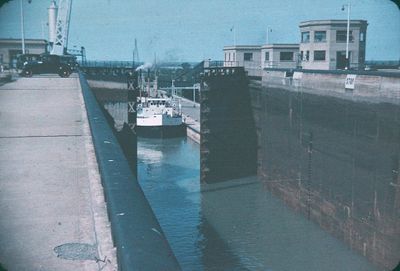 Twin Flight Locks on the Welland Ship Canal