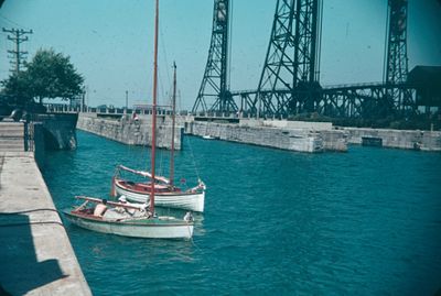 The Welland Ship Canal at Port Colborne