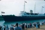 The Royal Yacht Traveling Through the Welland Canal