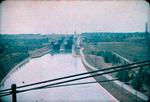 The Twin Flight Locks on the Welland Ship Canal