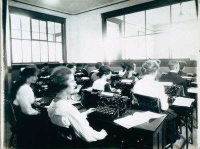 A Typing Classroom at the St. Catharines Business College