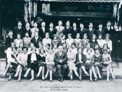 The St. Catharines Business College Class May 1931