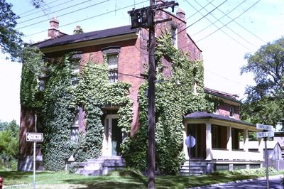 A house at the corner of Trafalgar and Yates Street