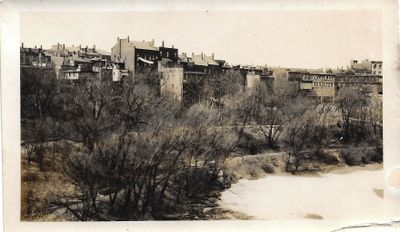 The Back of Buildings Along St. Paul Street and the Old Welland Canal