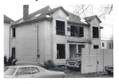 A House Under Demolition on Wellington Street