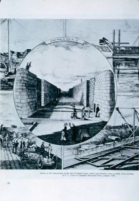 Scenes From the Construction of the Third Welland Canal