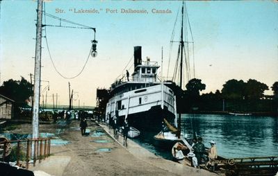 The Steamer &quot;Lakeside&quot; Docked