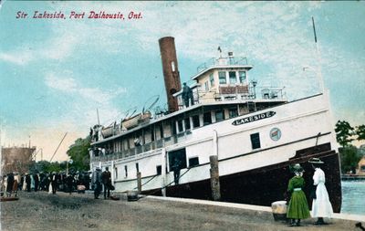 The Steamer &quot;Lakeside&quot; Docked