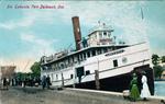 The Steamer "Lakeside" Docked