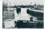 A Ship Approaching Lock 1 on the old Welland Canal