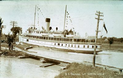 S.S. Dalhousie City Entering Lock 3