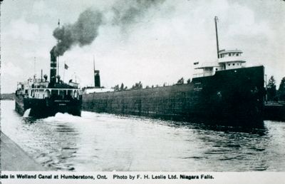 Ships in the Welland Canal at Humberstone