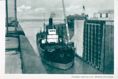 A Freighter Entering Lock 1