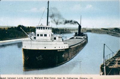 The Welland Ship Canal Between Locks 3 & 4