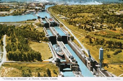 An Aerial View of the Twin Flight Locks