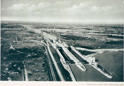 An Aerial View of the Twin Flight Locks