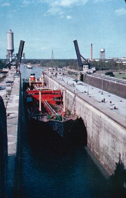 A Ship Entering Lock 4