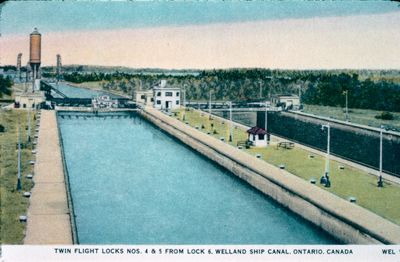 The Twin Flight Locks Looking North