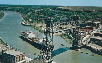 A Ship Passing Underneath Bridge 13