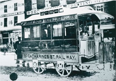 St. Catharines, Merritton and Thorold Railway First Horse Drawn Car