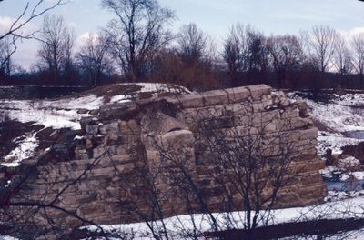 A Lock Wall on the Old Welland Canal