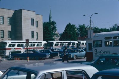 Buses at St. Catharines Market Square