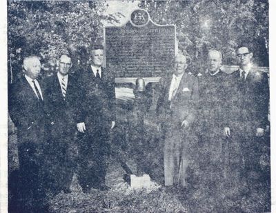 Unveiling a Plaque Commemorating the First Mennonite Settlement