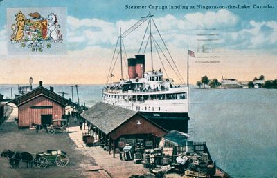 Steamer Cayuga landing at Niagara-on-the-Lake