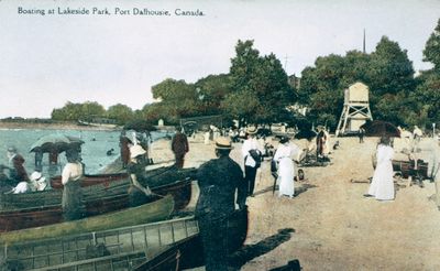 Boating at Lakeside Park, Port Dalhousie