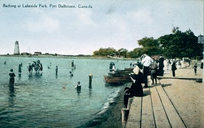 Bathing at Lakeside Park, Port Dalhousie