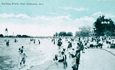 Swimming at Lakeside Park, Port Dalhousie