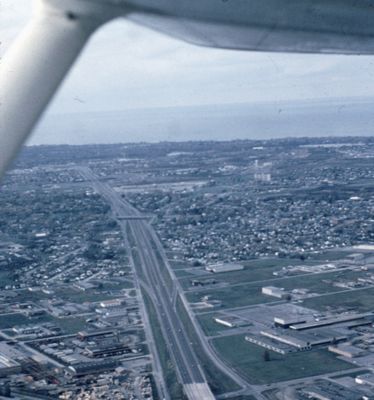 Aerial view of the Q.E.W